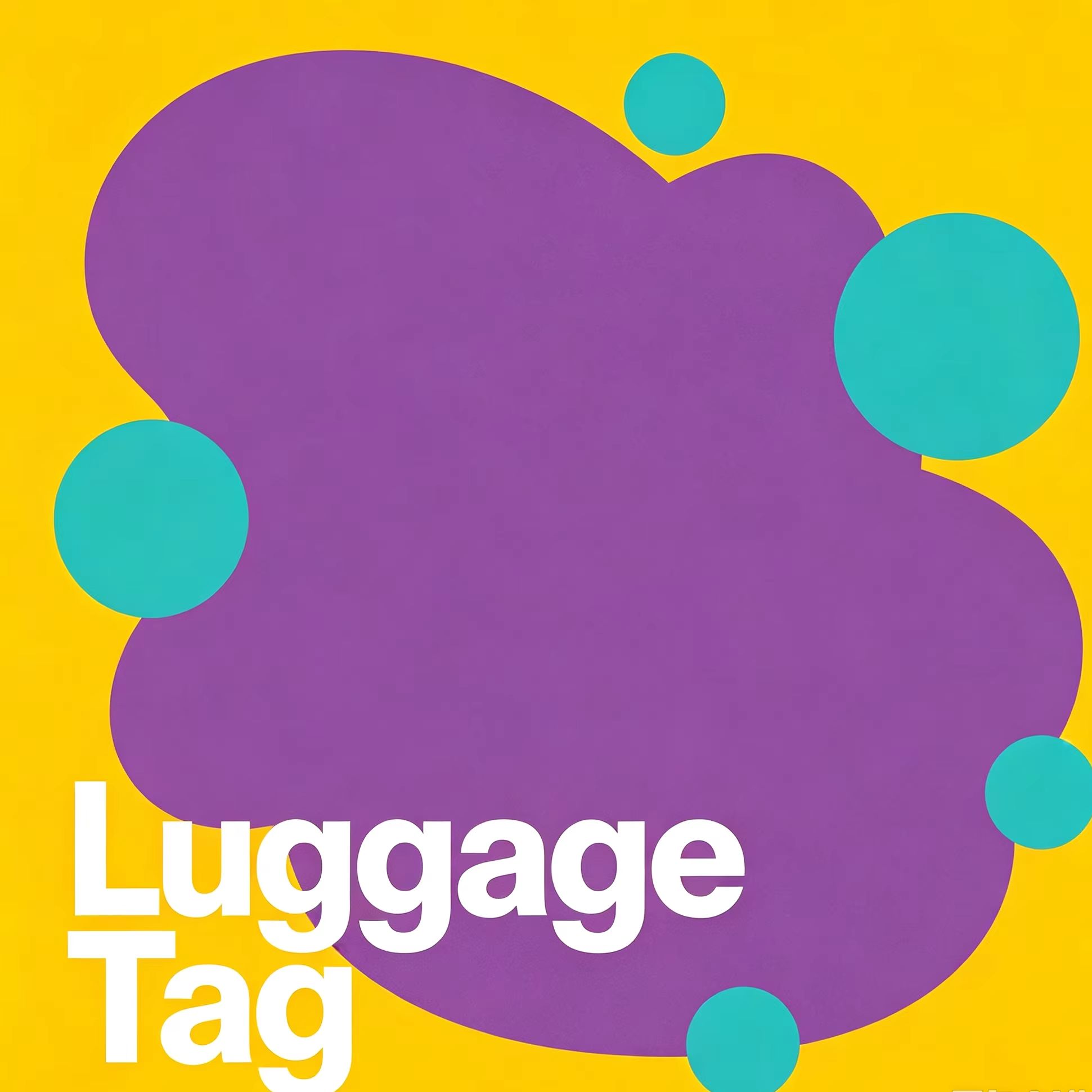 Men Accessories Name - Leuke, creatieve bagagelabel van PU-leer voor