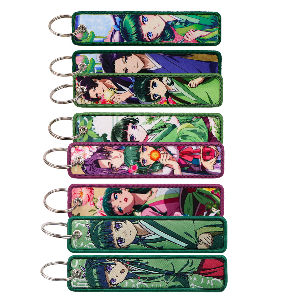 Men Keychain Accessories - 1 stuks Vintage Oosterse Anime Meisjesportret