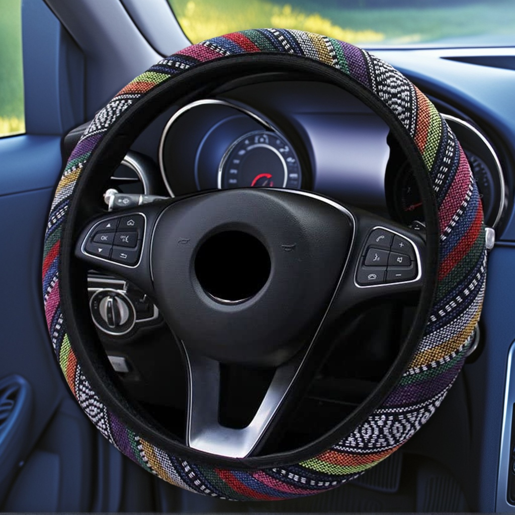 Men Accessories Ethnic - Etnische stijl elastische autostuurhoes geen binnenring