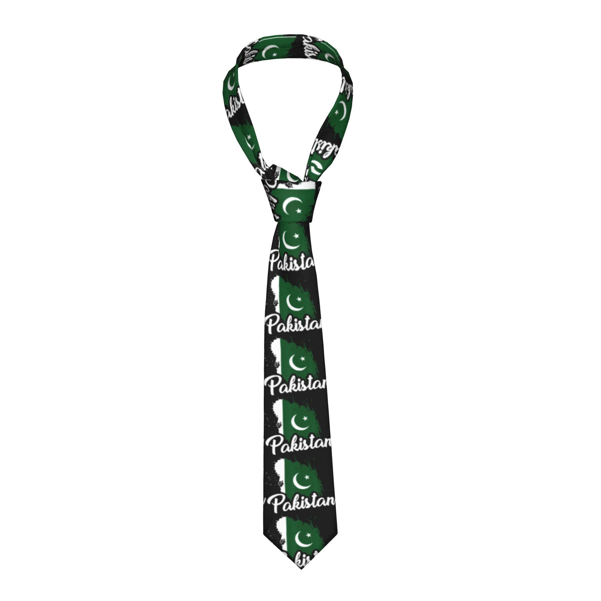 Men Accessories In Pakistan - Herenstropdas Pakistan Vlag Pakistaanse stropdassen Nieuwigheid