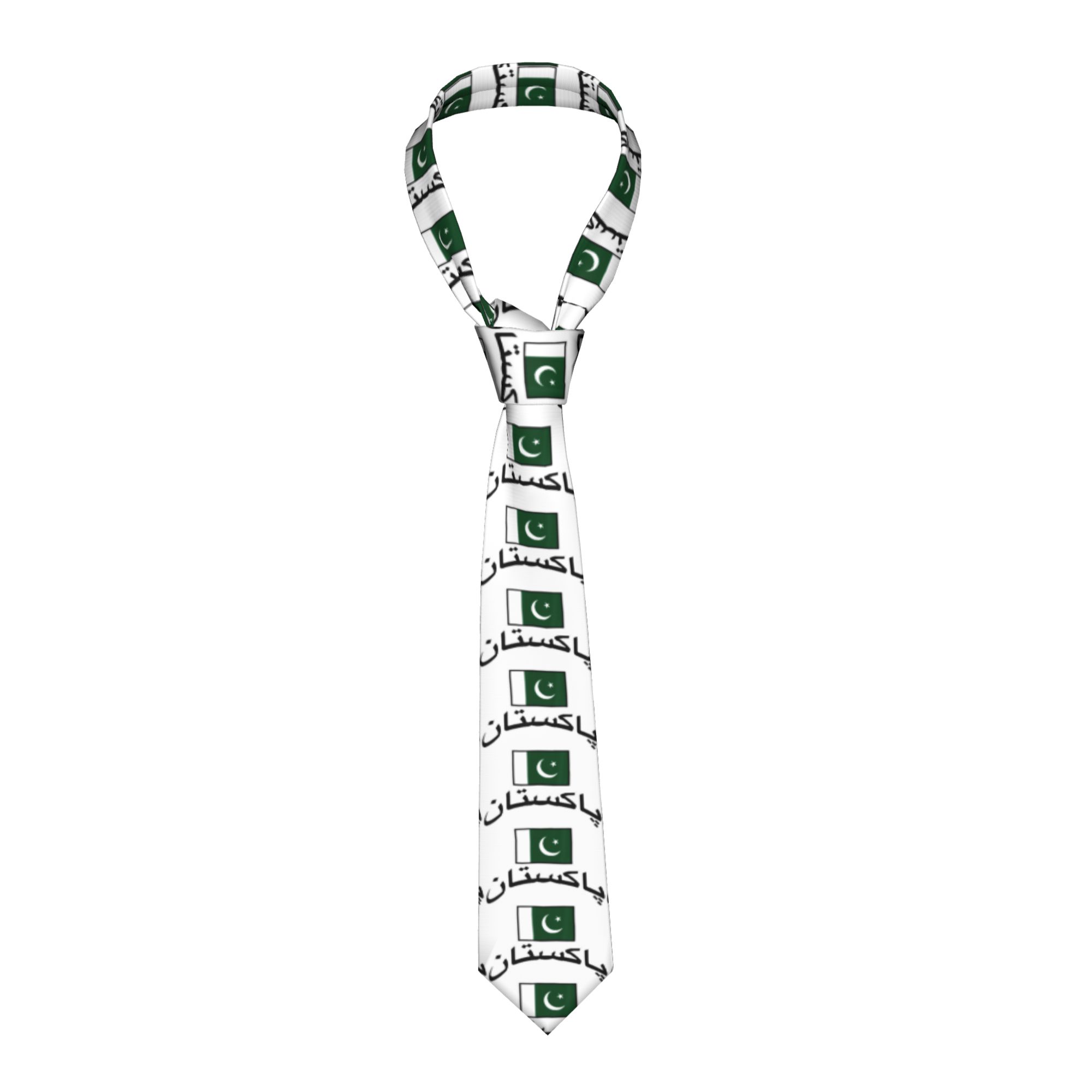 Men Accessories In Pakistan - Pakistaanse vlag Pakistaanse stropdas Vrijetijdsstropdassen Heren