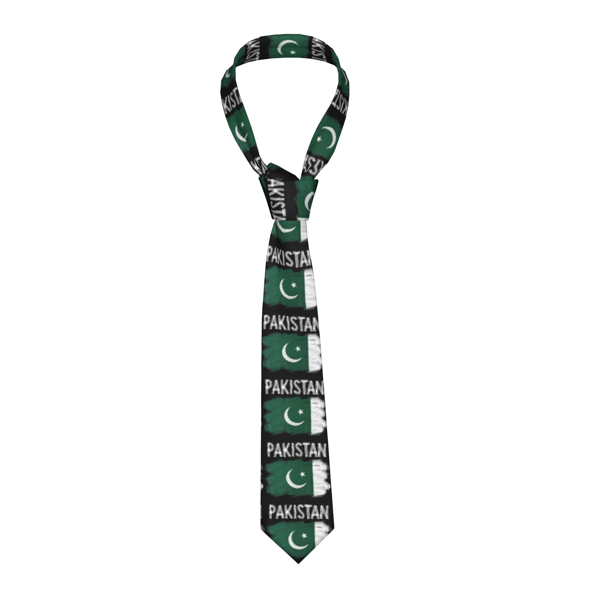 Men Accessories In Pakistan - Pakistan Roots Pakistaanse vlag stropdas Klassieke