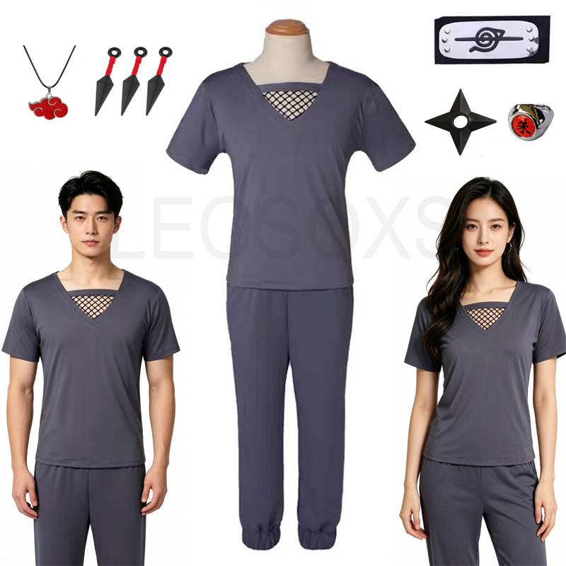 Men'S Suit Accessories - Uchiha Itachi Cosplay Kostuum Anime Akatsuki