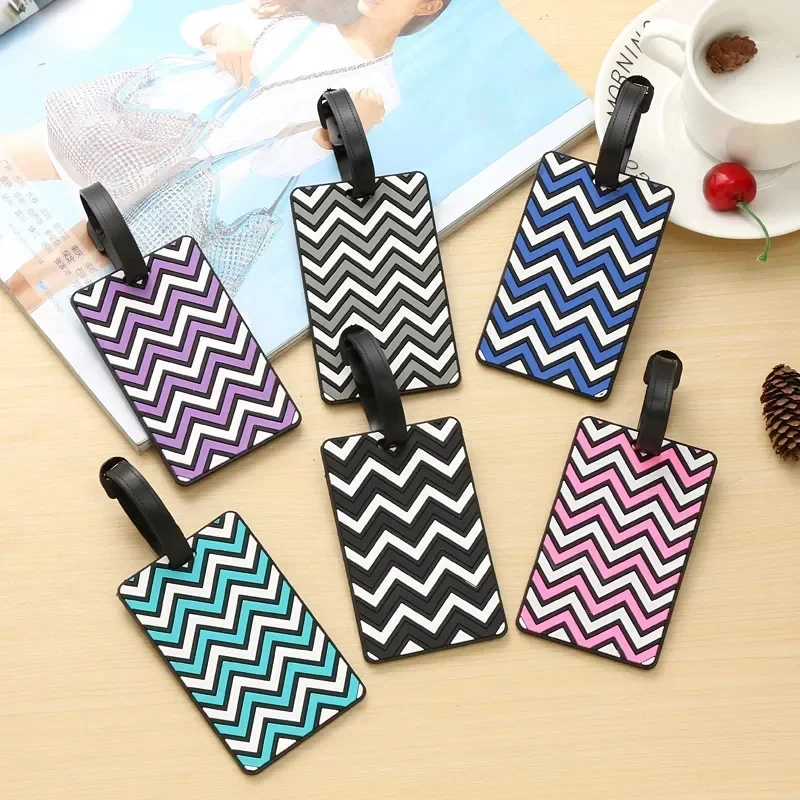 Men Accessories Name - Geometrische bagagelabels voor dames heren PVC