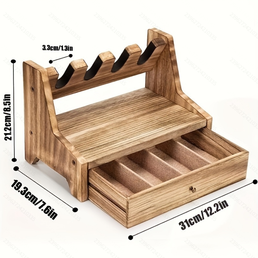 Men Accessories In Store - Stevige houten opbergstandaard voor pistolen (accessoire
