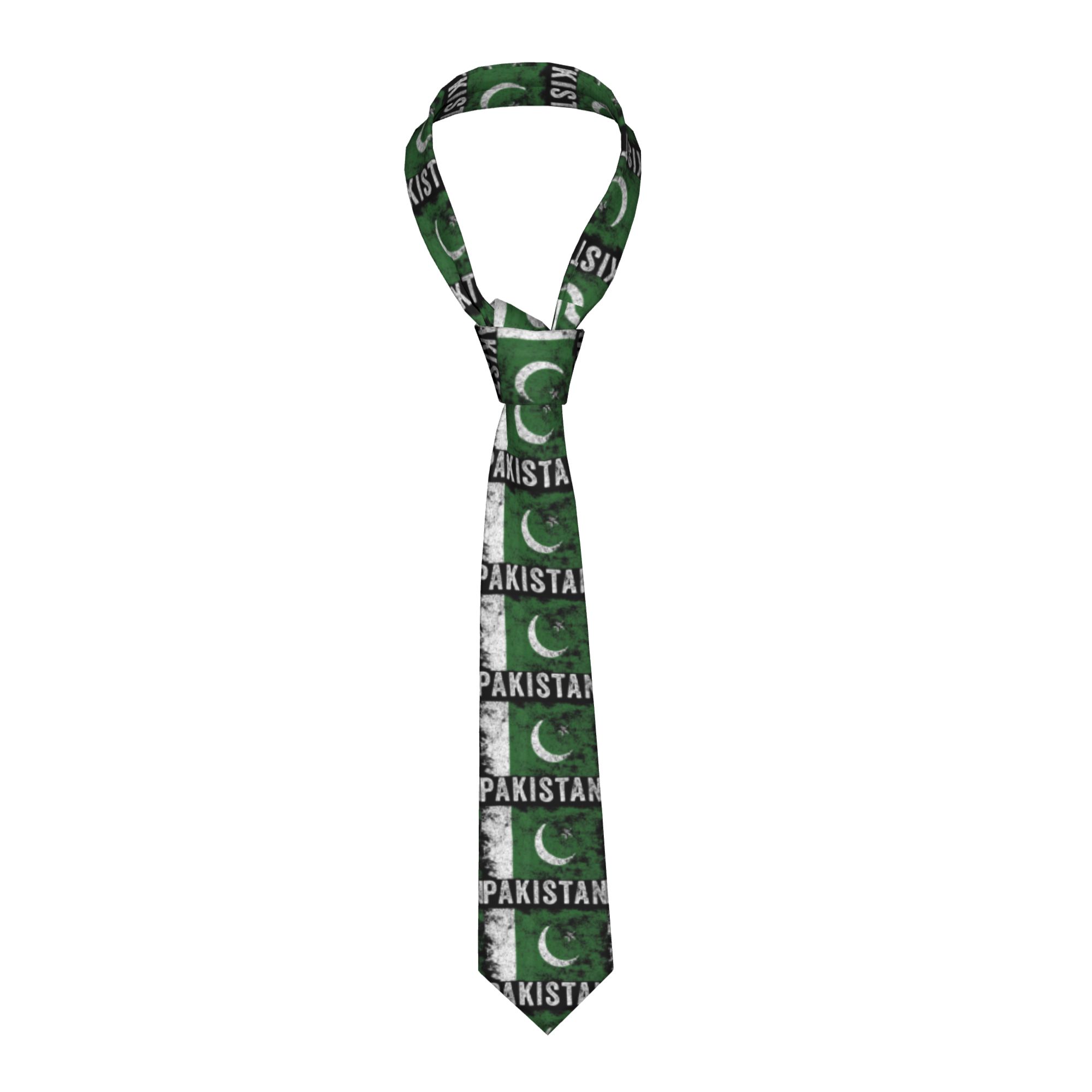 Men Accessories In Pakistan - Pakistaanse vlag Distressed Pakistaanse vlag stropdas