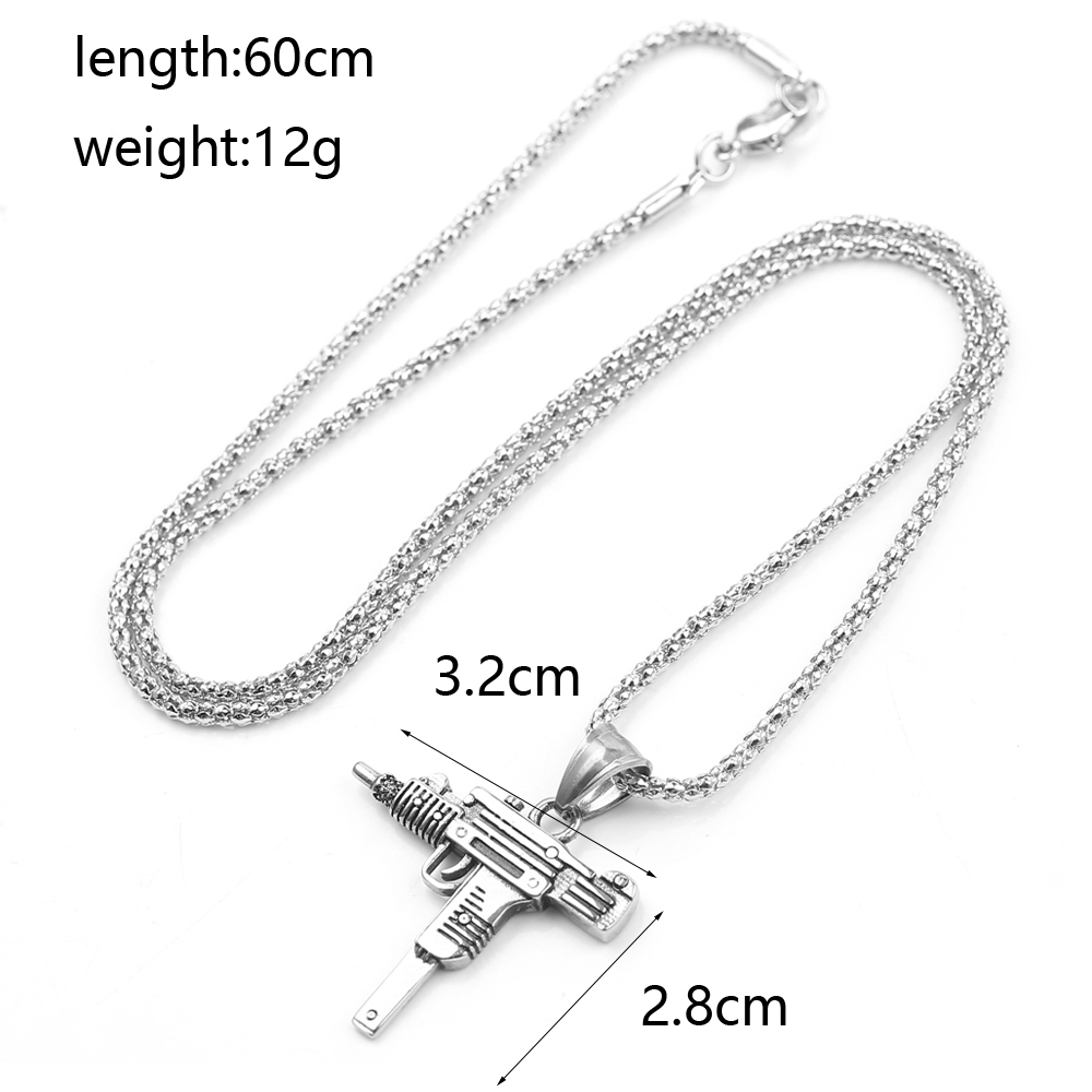 Punk Uzi pistool machinegeweer - Men'S Accessories Jewelry recensie en prijs