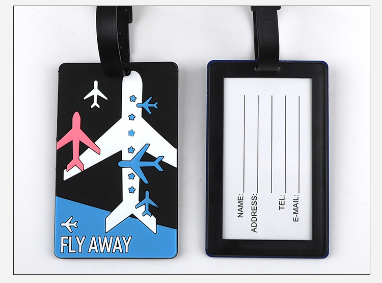 1pc Cartoon Dier PVC Bagagelab - Men Accessories Name recensie en prijs