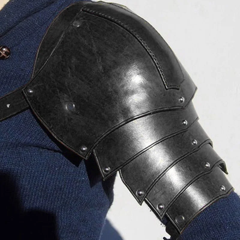 Middeleeuwse lederen schouderp - Men'S Viking Accessories recensie en prijs