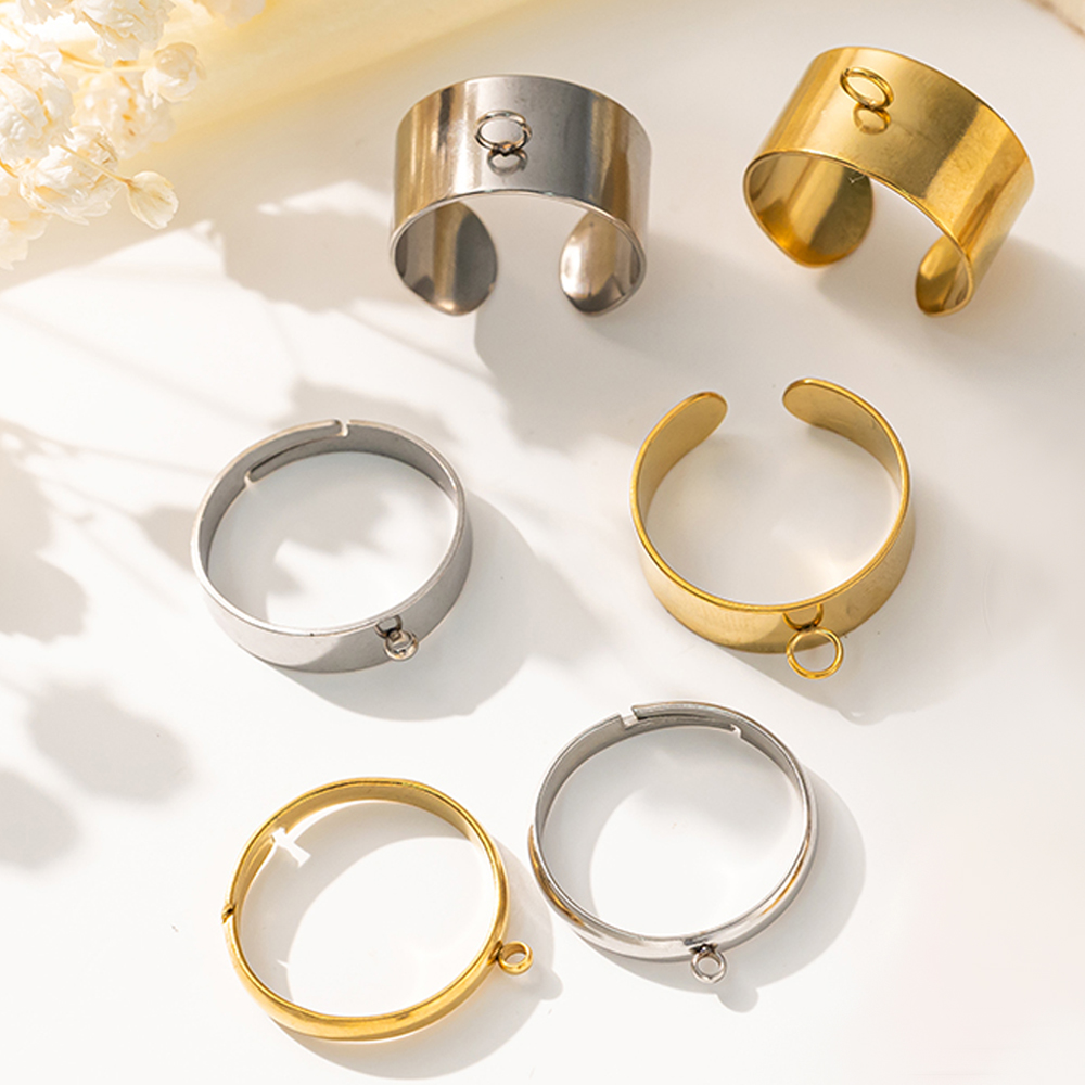 5 stks/partij Rvs Goud Kleur O - Men'S Accessories Rings recensie en prijs