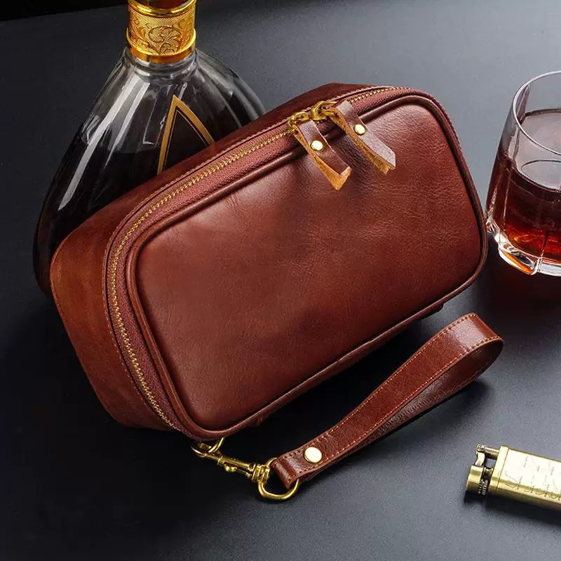 Pijpenzakje van echt leer, dra - Men'S Accessories Organizer Tray recensie en prijs
