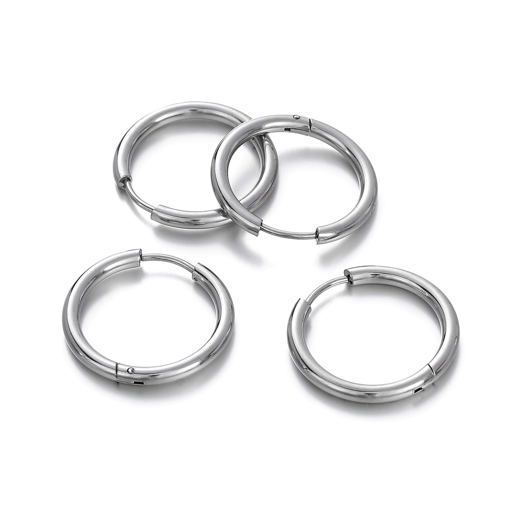2 stuks 8/10/12/14/16/18mm Rvs - Men Accessories Earrings recensie en prijs